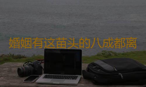 婚姻有这苗头的八成都离婚了