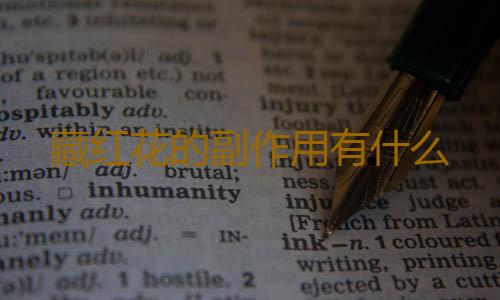 藏红花的副作用有什么