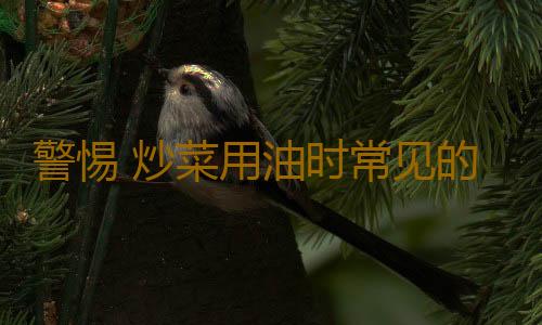 警惕 炒菜用油时常见的4误区