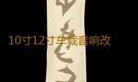 10寸12寸车载音响改装大功率发烧炸街无源双音圈双磁低音炮